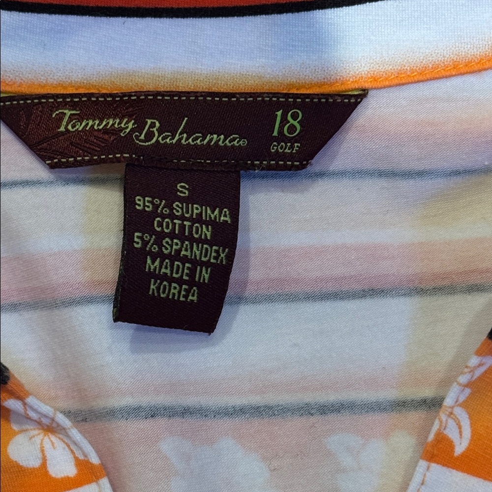 Tommy Bahama 18 Golf Polo Size S - Picture 2 of 4